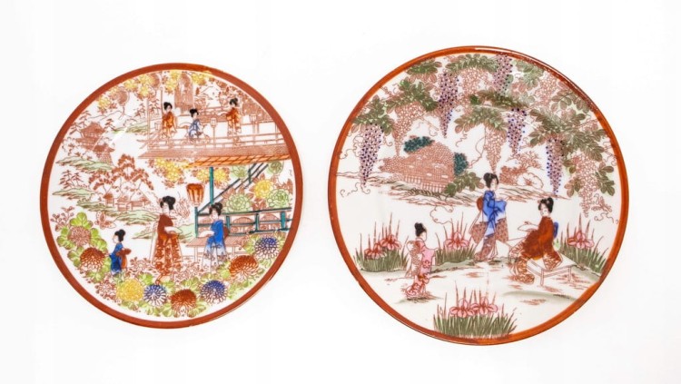 ZESTAW STAREJ PORCELANY JAPONIA