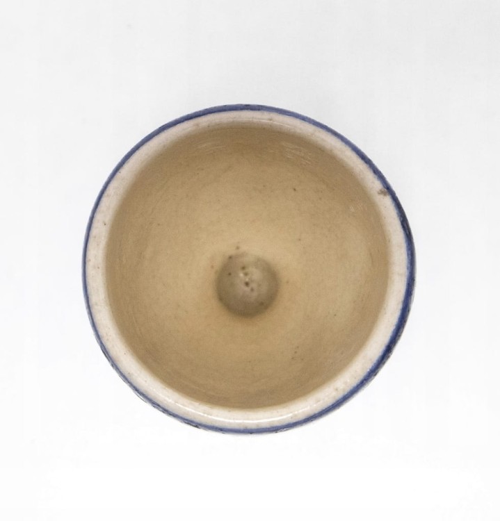 STARY CERAMICZNY KIELISZEK DO JAJKA BOLESŁAWIEC