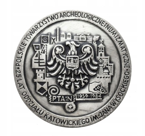 MEDAL JAN WYSOCKI, PTAIN KATOWICE 1984