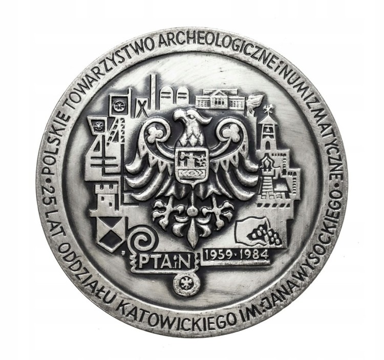 MEDAL JAN WYSOCKI, PTAIN KATOWICE 1984