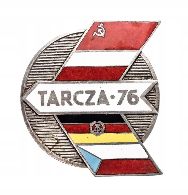 PLAKIETA PAMIĄTKOWA MANEWRY WOJSKOWE TARCZA 1976
