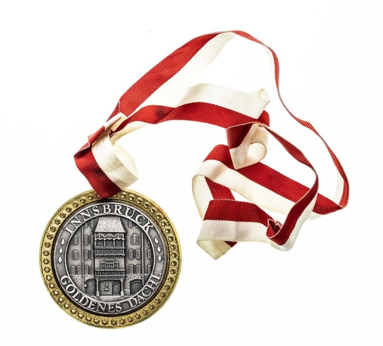 MEDAL INNSBRUCK AUSTRIA, ZŁOTY DACH, DZIEŃ WĘDROWCA 1981
