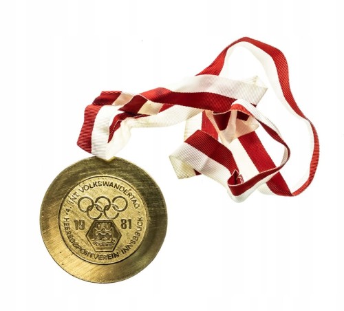 MEDAL INNSBRUCK AUSTRIA, ZŁOTY DACH, DZIEŃ WĘDROWCA 1981