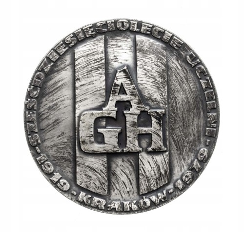 MEDAL 60 LAT AKADEMII GÓRNICZO-HUTNICZEJ IM. ST. STASZICA, KRAKÓW 1979