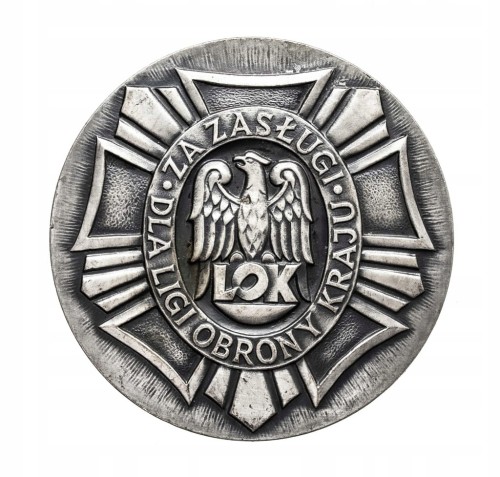 MEDAL ZA ZASŁUGI DLA LIGI OBRONY KRAJU LOK, MENNICA WARSZWSKA