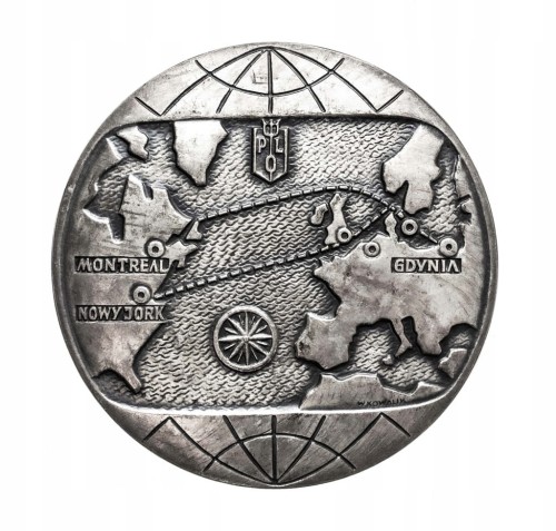 MEDAL POLSKIE LINIE OCEANICZNE 40 LAT ŻEGLUGI PRZEZ ATLANTYK 1970 (KOWALIK)