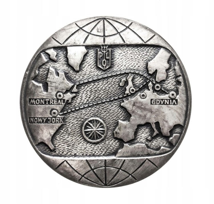 MEDAL POLSKIE LINIE OCEANICZNE 40 LAT ŻEGLUGI PRZEZ ATLANTYK 1970 (KOWALIK)