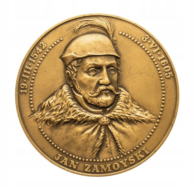 MEDAL JAN ZAMOYSKI, BITWA POD BYCZYNĄ 1588, TWO 1991