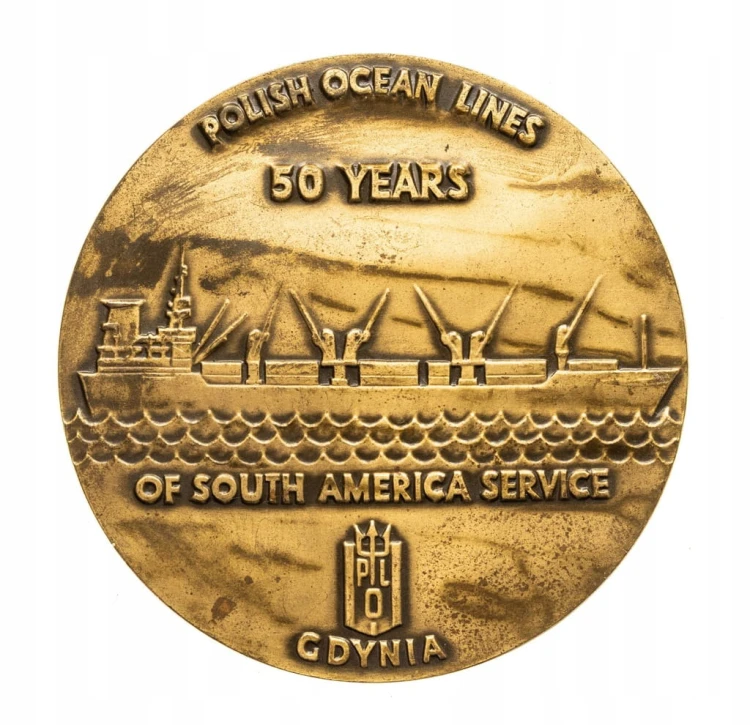 MEDAL POLSKIE LINIE OCEANICZNE, SS PUŁASKI, GDYNIA