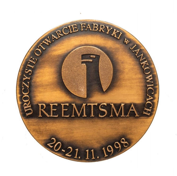 MEDAL OTWARCIE FABRYKI REEMTSMA, JANKOWICE 1998