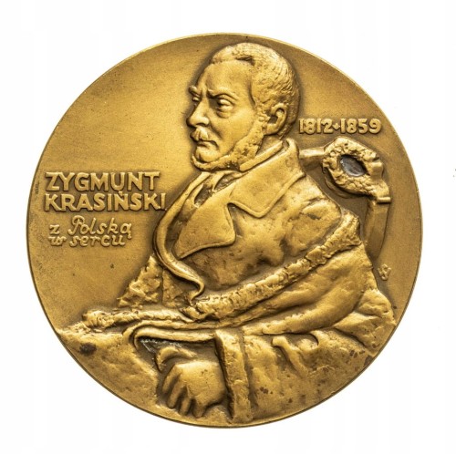 MEDAL ZYGMUNT KRASIŃSKI, OPINOGÓRA, CIECHANOWSKIE TOWARZYSTWO NAUKOWE 1982
