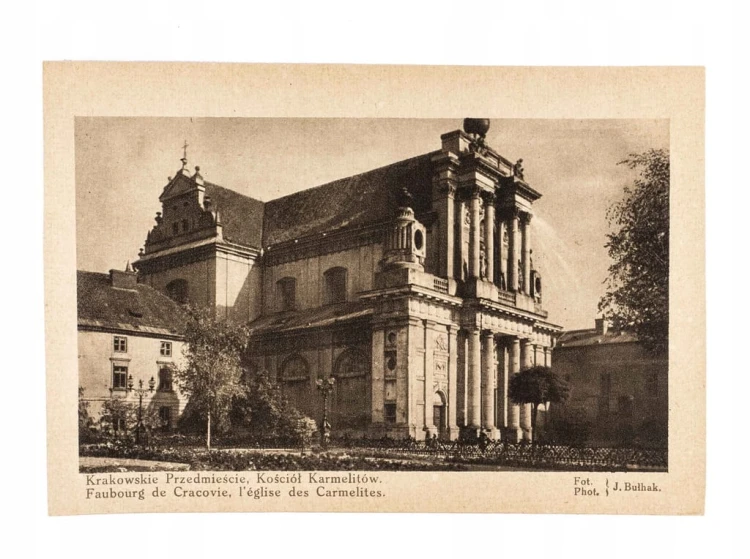 WARSZAWA - KRAKOWSKIE PRZEDMIEŚCIE, KOŚCIÓŁ KARMELITÓW, FOT. BUŁHAK II RP