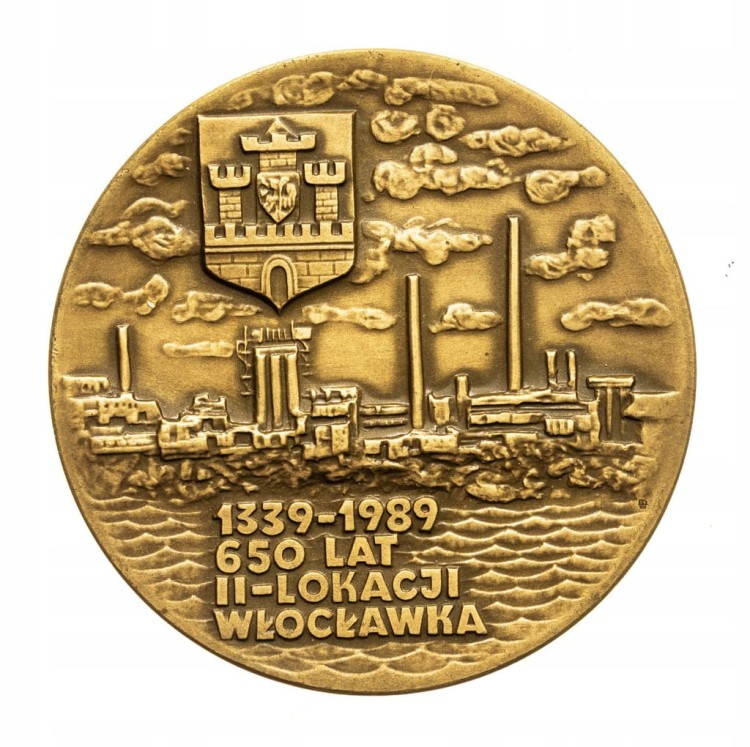 MEDAL 650 LAT II LOKACJI WŁOCŁAWKA 1989