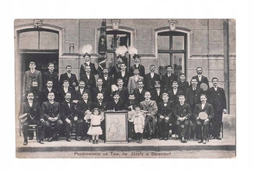STARA POCZTÓWKA - TOWARZYSTWO ŚW. JÓZEFA, BARENDORF 1912