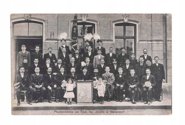 STARA POCZTÓWKA - TOWARZYSTWO ŚW. JÓZEFA, BARENDORF 1912