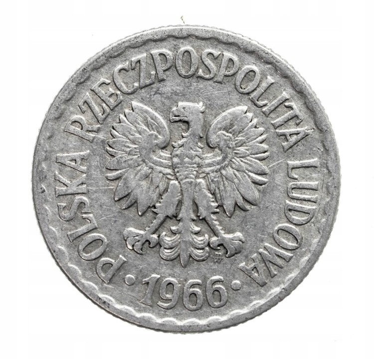 Polska, PRL, 1 złoty 1966, Warszawa
