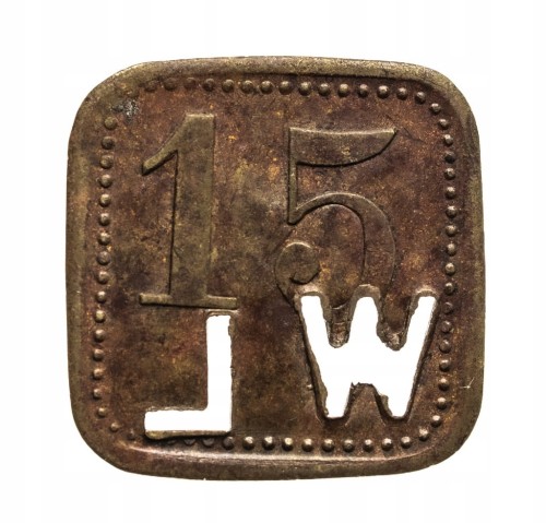 Żeton, 15 WERTH-MARKE, W.L