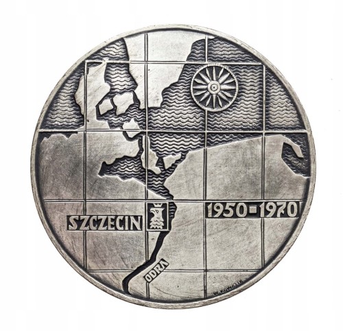 MEDAL 20 LAT POLSKIEJ ŻEGLUGI MORSKIEJ, SZCZECIN 1970 (KOWALIK)