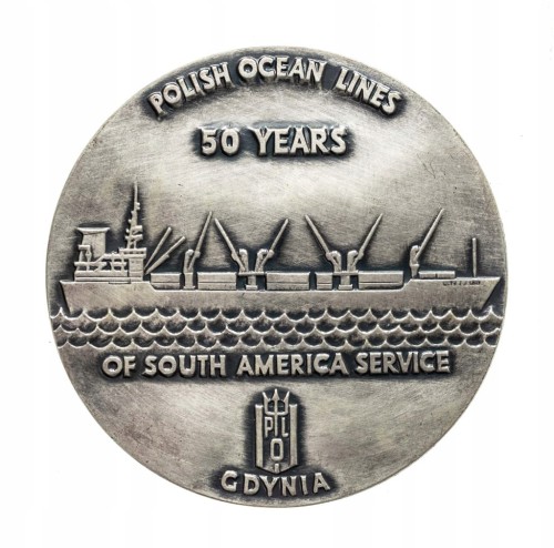 MEDAL POLSKIE LINIE OCEANICZNE, SS PUŁASKI, GDYNIA