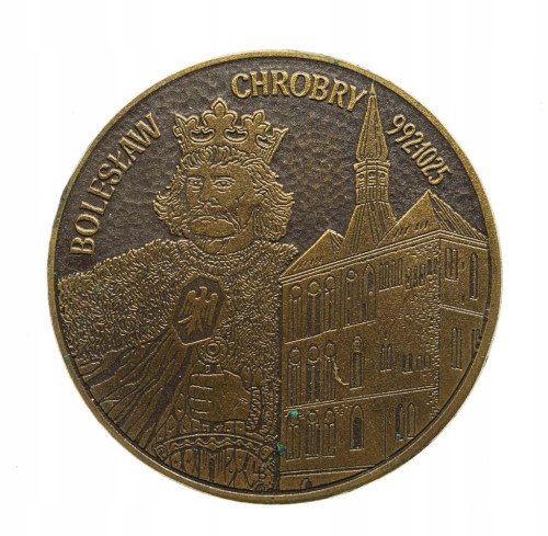 MEDAL BOLESŁAW CHROBRY, 1000 LAT UTWORZENIA BISKUPSTWA W KOŁOBRZEGU 2000