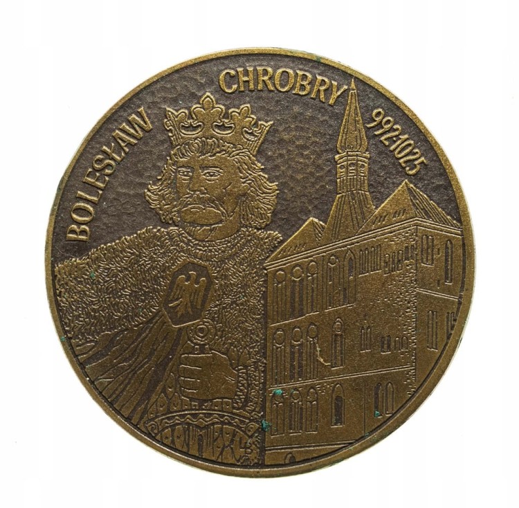 MEDAL BOLESŁAW CHROBRY, 1000 LAT UTWORZENIA BISKUPSTWA W KOŁOBRZEGU 2000