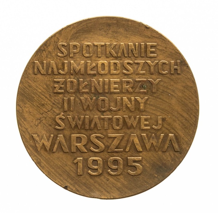 MEDAL SPOTKANIE NAJMŁODSZYCH ŻOŁNIERZY II WOJNY ŚWIATOWEK, WARSZAWA 1995
