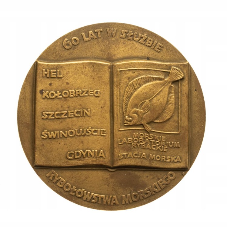 MEDAL 60 LAT W SŁUŻBIE RYBOŁÓWSTWA MORSKIEGO 1981