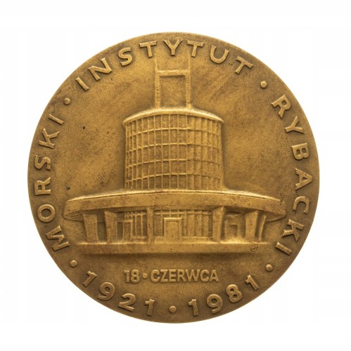 MEDAL 60 LAT W SŁUŻBIE RYBOŁÓWSTWA MORSKIEGO 1981