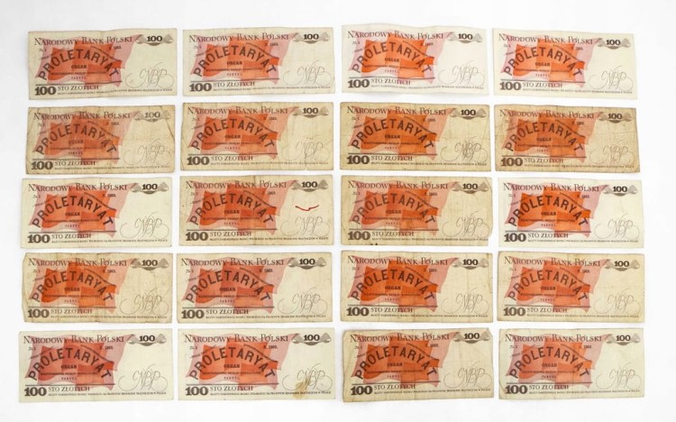 ZESTAW BANKNOTÓW PRL 100 ZŁ (NR 19)