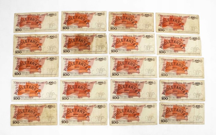 ZESTAW BANKNOTÓW PRL 100 ZŁ (NR 17)