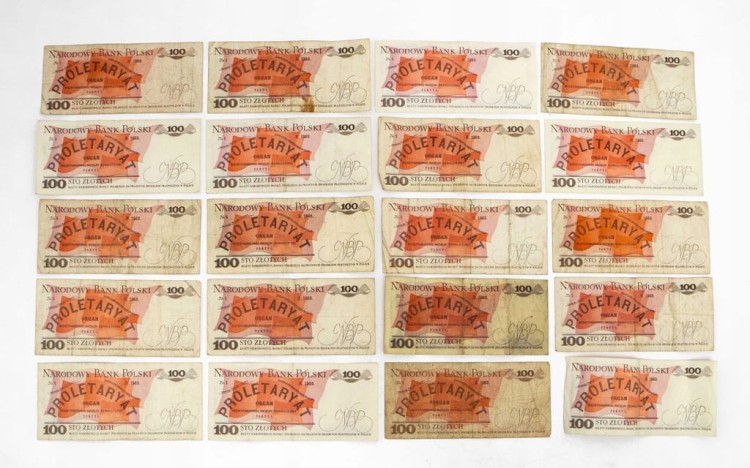 ZESTAW BANKNOTÓW PRL 100 ZŁ (NR 16)