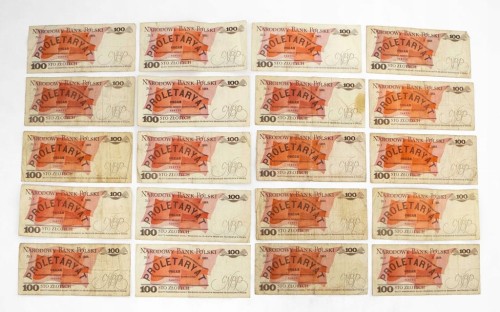 ZESTAW BANKNOTÓW PRL 100 ZŁ (NR 15)