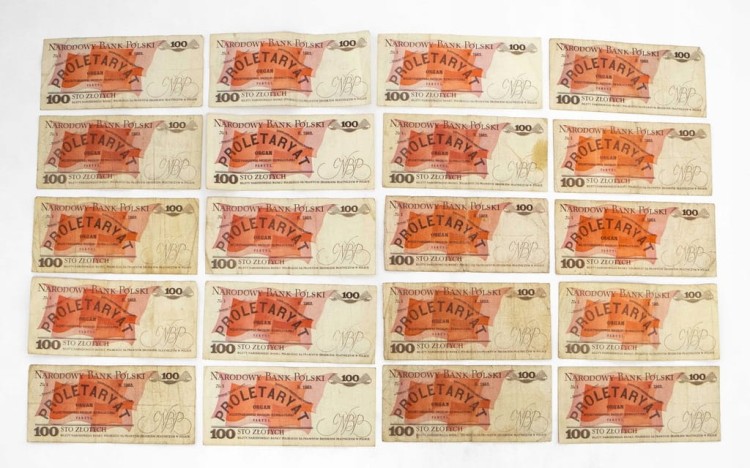 ZESTAW BANKNOTÓW PRL 100 ZŁ (NR 15)