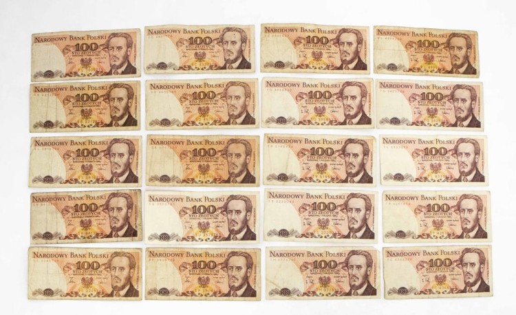 ZESTAW BANKNOTÓW PRL 100 ZŁ (NR 11)