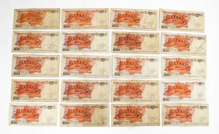 ZESTAW BANKNOTÓW PRL 100 ZŁ (NR 8)