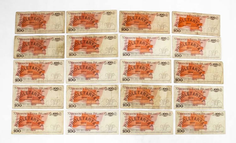ZESTAW BANKNOTÓW PRL 100 ZŁ (NR 7)