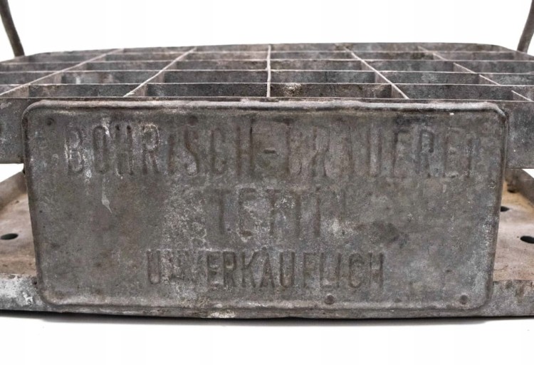 STARA METALOWA SKRZYNKA NA PIWO, BROWAR BOHRISCH, SZCZECIN