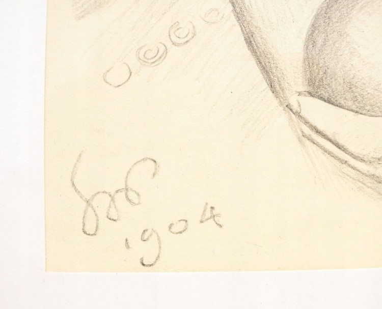 STARY RYSOWANY OBRAZ - NAGROBEK JAGIEŁŁY NA WAWELU, WYSPIAŃSKI 1904 (KOPIA)