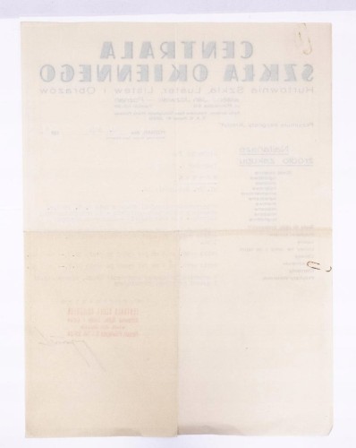 STARY RACHUNEK - CENTRALA SZKŁA OKIENNEGO JAN JÓŹWIAK, POZNAŃ 1937