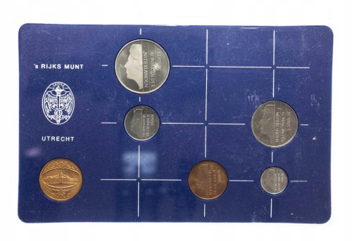 Holandia, zestaw monet obiegowych 1983