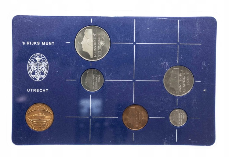 Holandia, zestaw monet obiegowych 1983