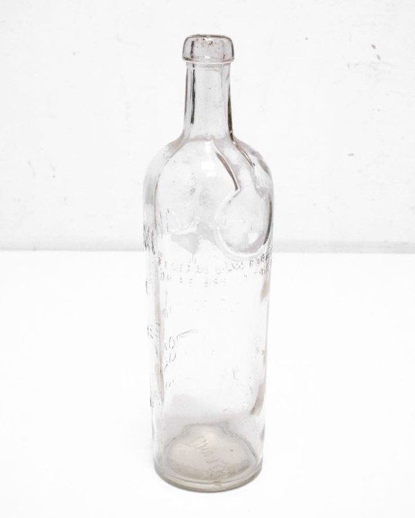 STARA SZKLANA BUTELKA, ALKOHOL J. A. BACZEWSKI, LWÓW