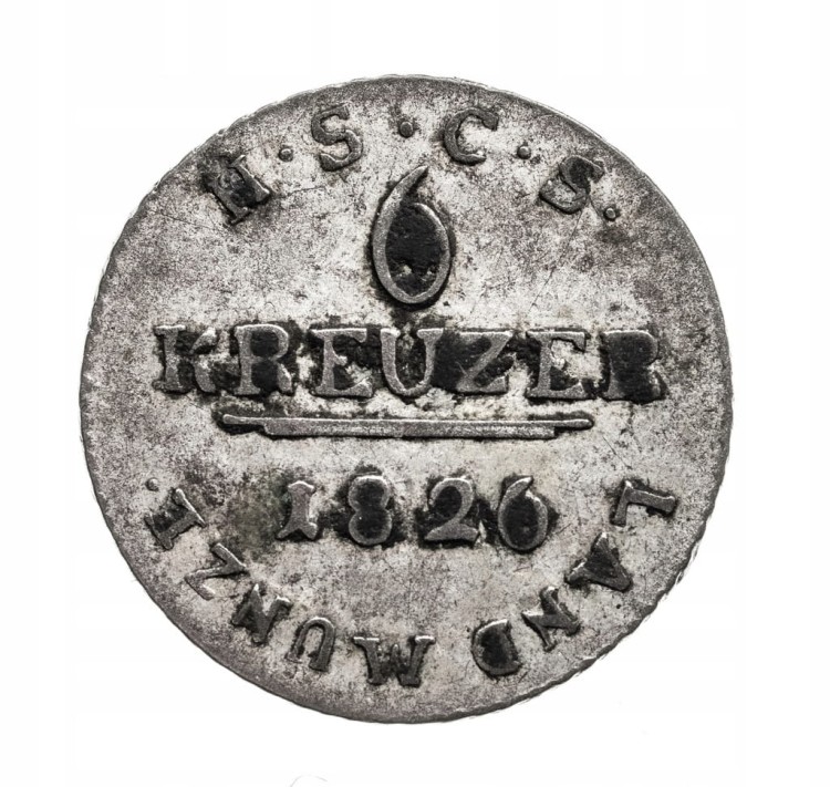 Niemcy, Saksonia-Coburg-Saafeld, Ernest I, 3 krajcary 1826 S, Saalfeld