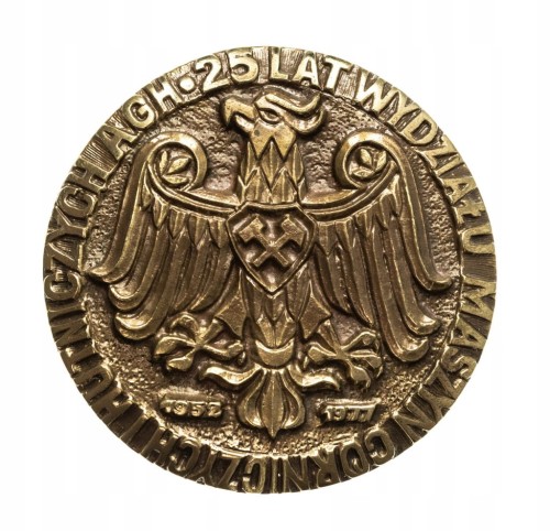 MEDAL STASZIC, 25 LAT WYDZIAŁU MASZYN GÓRNICZYCH I HUTNICZYCH AGH 1977