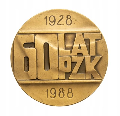 MEDAL 60 LAT PZK, POLSKI ZWIĄZEK KAJAKOWY 1988