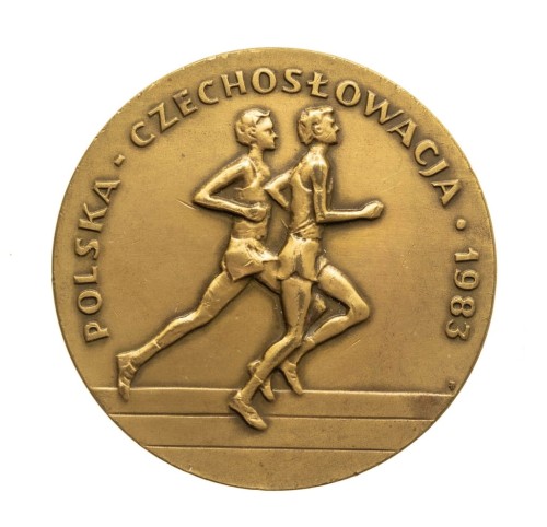 MEDAL ZAWODY LEKKOATLETYCZNE POLSKA - CZECHOSŁOWACJA 1983
