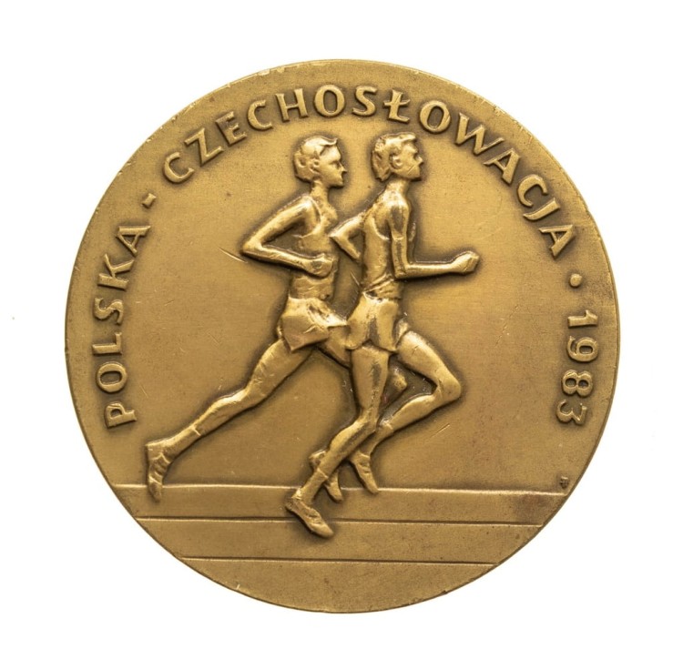 MEDAL ZAWODY LEKKOATLETYCZNE POLSKA - CZECHOSŁOWACJA 1983