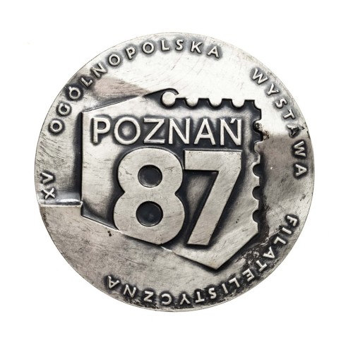 MEDAL XV OGÓLNOPOLSKA WYSTAWA FILATELISTYCZNA, POZNAŃ 1987