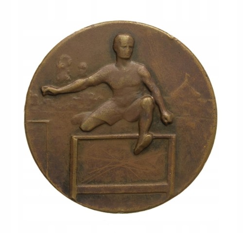 MEDAL ZA 2 MIEJSCE W BIEGU PRZEZ PŁOTKI, NIEMCY 1920