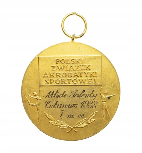MEDAL POLSKI ZWIĄZEK AKROBATYKI SPORTOWEJ, 1 MIEJSCE, CETNIEWO 1988